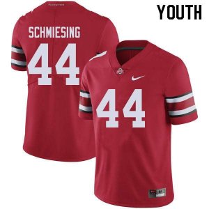 NCAA Ohio State Buckeyes Youth #44 Ben Schmiesing Red Nike Football College Jersey ZPP5845QR